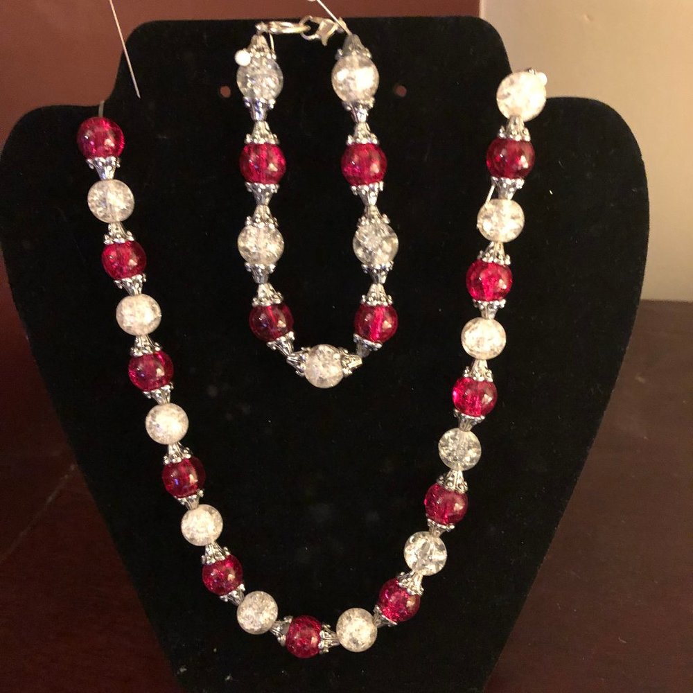 Necklace with matching bracelet